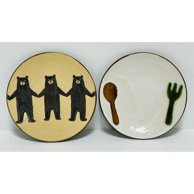 ヤッチとムーン くまのお皿2枚セット