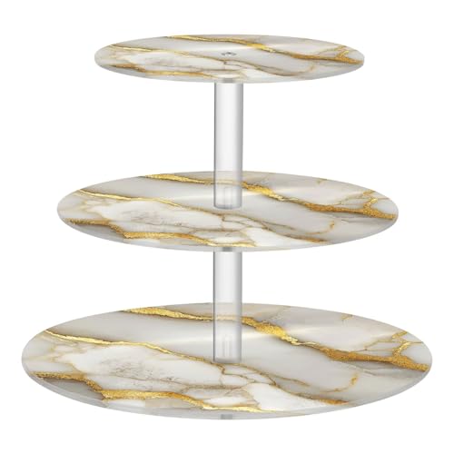 Zathe Marble White White Transparent Acrylic Tray Spill-Proof Three-Layer Pallet Store Sundries In The Entrance Hall