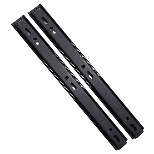 MroMax 10Inch Drawer Slides, 2 Fold Ball Bearing Slide