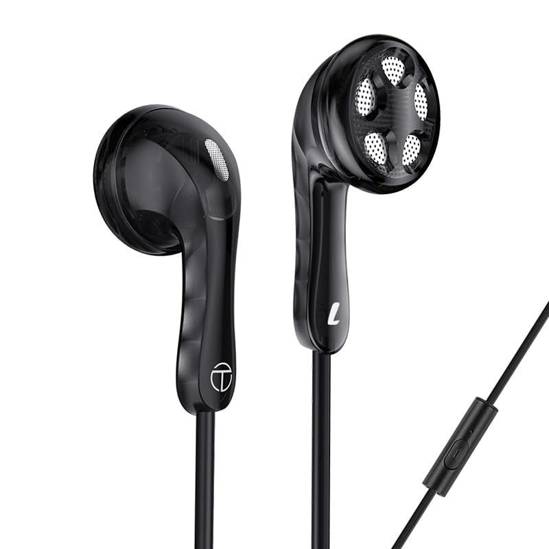 Fanmusic TRN Seahorse Classic High-Fidelity Flat Earphone 14.2mm Dynamic Driver Unit (3.5mm, with mic)