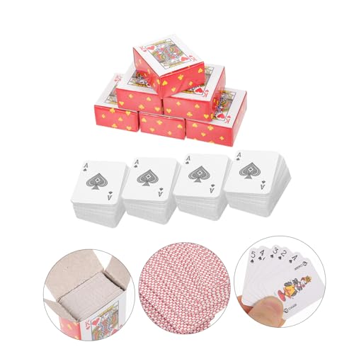 Veemoon 10 Sätze Mini Pokerkarten Kleine Spielkarten aus Robustem Material für Erwachsene für Reisen Sammeln und Familienspiele – Bild 6