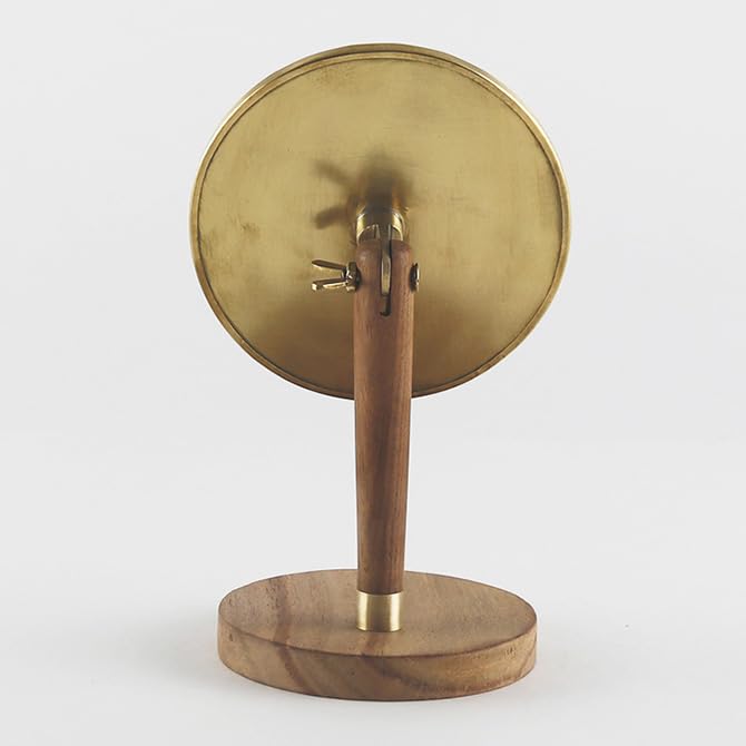 Amazon.co.jp: shesay シセイ BRASS＆WOOD スタンドミラー オーバル