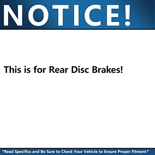 Image of Detroit Axle - Rear Brake Kit for 2010-2017 Chevrolet Equinox GMC Terrain