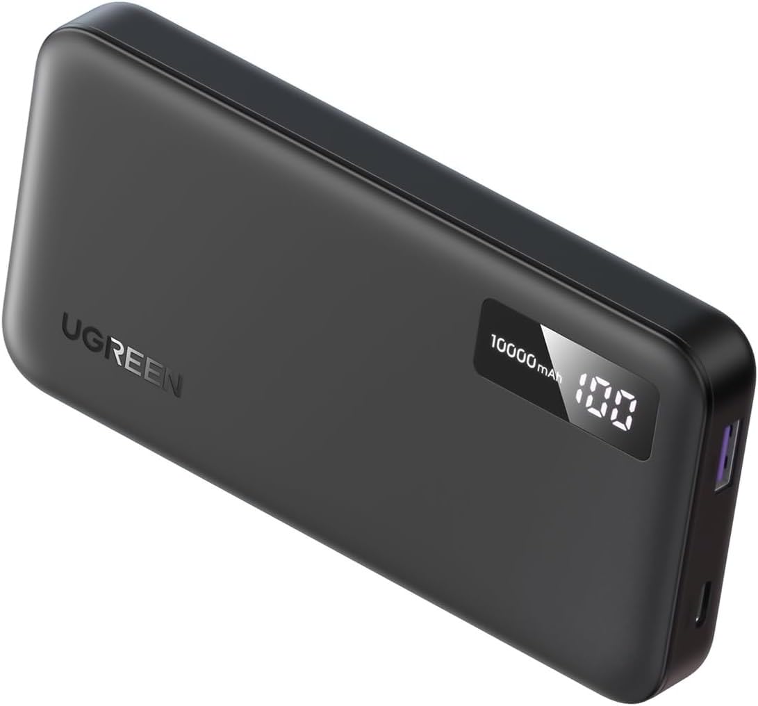 Ugreen PowerBank 10000mAh Carga Rápida Bidireccional 20W Negra