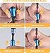 6pcs Push to Unlock,Drill Bit Holder,1/4 inch Screwdriver Bit Holders,Color Portable Hex Shank Socket Screwdriver Bar Drill Screw Adapter Change Extension Bar Keychain,Tool Gifts for Men