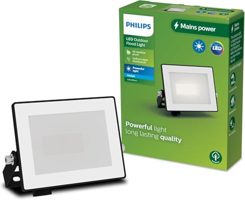 Philips Lois Projecteur Extérieur, 10 W, 5000 K, Noir