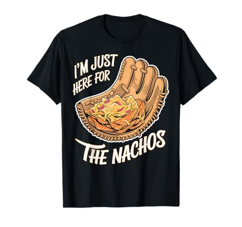 Divertido béisbol nachos amante de los deportes Día del juego Camiseta