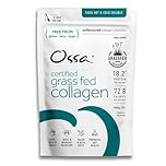 Ossa Collagen Peptides Powder 400g | Grass Fed | Natural Protein Supplement with Amino Acids | Keto & Paleo Friendly | Supports Healthy Hair, Skin, Joints & Muscles