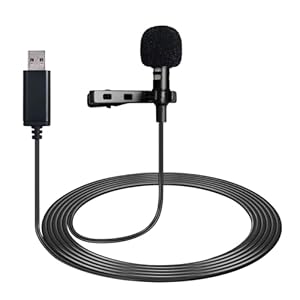 MICMXMO USB Lavalier Ansteckmikrofon
