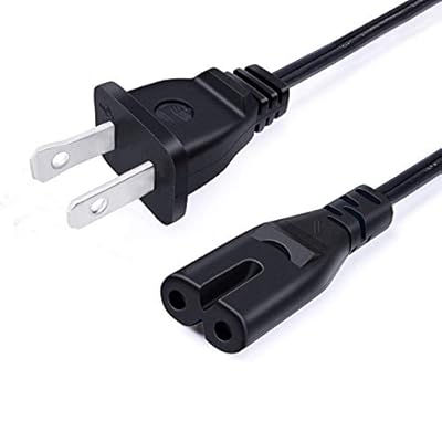 8ft Power Cord Replacement for Samsung UN40 UN43 UN48 UN49 UN50 UN55 UN60 UN65 UN70 UN75 UN78 Series 3903-000599 3903-000853 3903-001117 2 Prong Power Cable