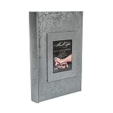 Wedding 4x6 Photo Album, Holds 300 “4X6” Photos, With Window Frame Cover, Silver