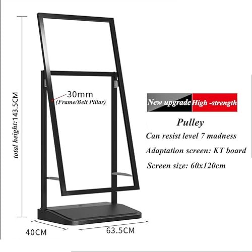 Support pour panneaux d'affichage KT rigide avec socle lestable premium