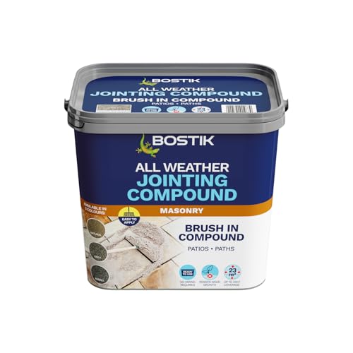 Bostik All Weather Jointing Compound Grey - 15kg - Path & Patio Jointing - Ready-to-use - Landscaping project - Weed & Erosion Resistant