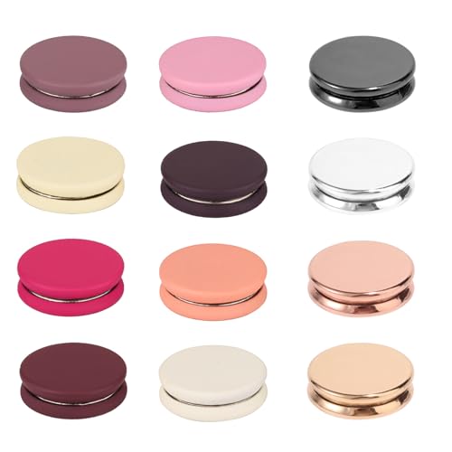 Image of 12pcs Hijab Magnetic Pins, Strong Hijab Magnets Multi-Purpose Scarf Clasp Pinless Brooch Buttons for Women Scarves Clothes Dress (Color A)
