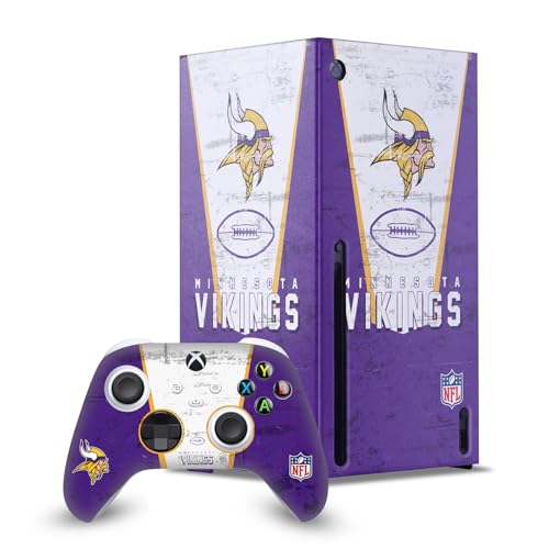 Ensemble de skins Xbox Series X anti-rayures motif Minnesota Vikings