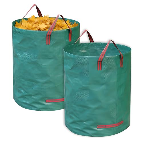 ORAGKE 272L Gartensack, Gartenabfallsack Stabil, Laubsack groß – Grünschnittsack Robust, Wasserdicht – Gartensäcke Faltbar, Selbststehend – Garten Sack mit Griffen Polypropylen-Gewebe (2 pc, 272 L) ORAGKE 272L Gartensack, Gartenabfallsack Stabil, Laubsack groß – Grünschnittsack Robust, Wasserdicht – Gartensäcke Faltbar, Selbststehend – Garten Sack mit Griffen Polypropylen-Gewebe (2 pc, 272 L)