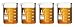 Eisco Labs Beaker Shot Glasses - 1.6oz/50mL - Lab Quality Borosilicate Glass - Set of 4