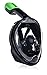 Easy Snorkel 180°View and Anti-fog Full Face Snorkel Mask, Large/X-Large - Black