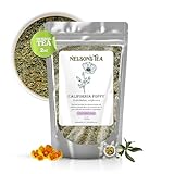 Nelson's Tea - California Poppy Cut & Sifted, Caffeine-Free Loose Leaf Tea Blend, Light Floral, Golden Poppy Flavor for Gentle Peace & Comfort, Mild Herbal Infusion Pairs Well with Mild Herbs - 2oz