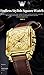 OLEVS Square Watches for Men Brown Leather Chronograph Fashion Business Watch Luminous Waterproof Casual Wrist Watches