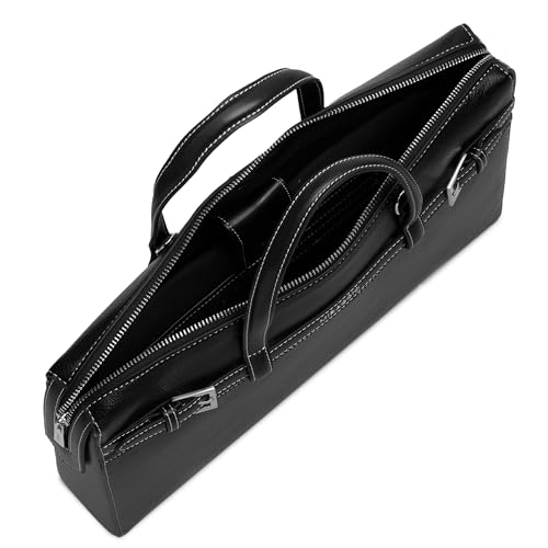 Image of Miraggio Shalom Laptop Bag | 14 inch Padded Laptop Sleeve With Adjustable & Detahcable Strap | Unisex Laptop Bags For Office | Laptop Cover Bag
