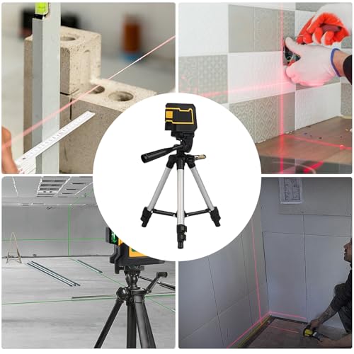 Niveau de ligne transversale avec trépied réglable pour alignement intérieur et extérieur - 5