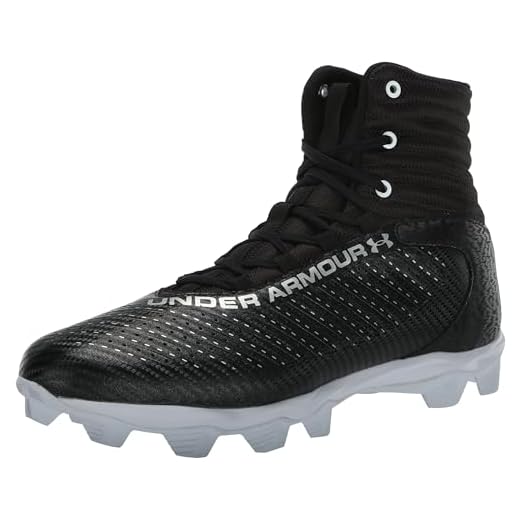 Under Armour Men's Highlight Franchise RM 2.0, (001) Black/White/Metallic Silver, 10, US