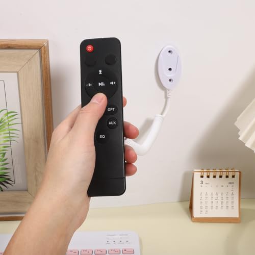 Image of UKCOCO Remote Control Holder 4-Pack - 39 in Retractable Tether, Adhesive Wall Mount Anti-Loss Cord for TV, Fan, AC Remotes, Keeps Controllers Secure for Home, Bed, Couch