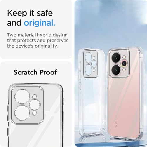 Image of Jkobi Silicone Back Cover Case for Realme 15 (Clear Shockproof Case with Camera Protection | Soft and Flexible | Transparent)