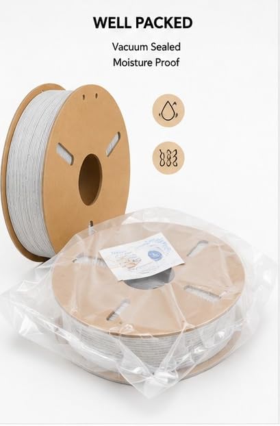 Image of PLA 3D Printer Filament 1.75mm, 1kg Spool (2.2 lbs) - UV /Heat /Weather Resistant, Strong Layer Bonding, Smooth Printing, Low Odor, Outdoor Functional Prototypes, FDM Compatible (Silver Gray, 1 kg)