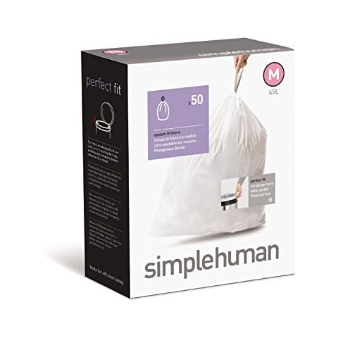 simplehuman Custom Fit Trash Can Liners, 50 Count Cover