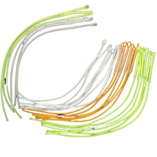 Set 20 piezas anillos trenzados para pesca mosca miniatura 1