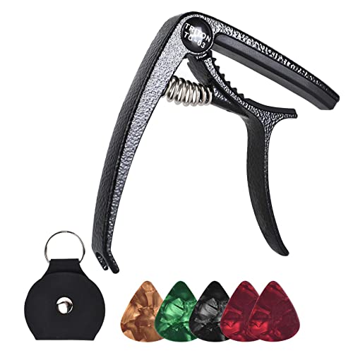 MYJA Capo de Guitare Universel en Alliage de Zinc pour Guitares acoustiques et électriques à 6 Cordes – Capo de Guitare… - Les Beatles, Paul McCartney, John Lennon, RIngo Starr, George Harrison MYJA Capo de Guitare Universel en Alliage de Zinc pour Guitares acoustiques et électriques à 6 Cordes - Capo de Guitare…