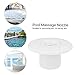 XIASABA Pool Jet Nozzle 360 Degree Rotatable Swimming 2 Inch Pool Spa Jet Massage Nozzle Pool Wall Return Fitting Spa Accessory Water Outlet Swivel Rotatable Massage Nozzle