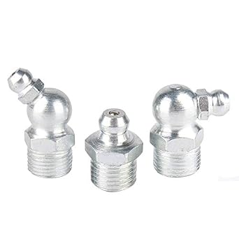 10PCS M6 M8 M10 M12 M14 Male Thread Straight Elbow Type Hydraulic Oil Grease Tube Pipe Fitting -  Size 45 Degree Thread Specification M12x1