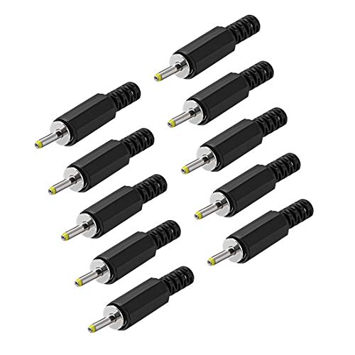 Conector macho DC uxcell 2.5mm x 0.7mm x 9mm pack 10 miniatura 1