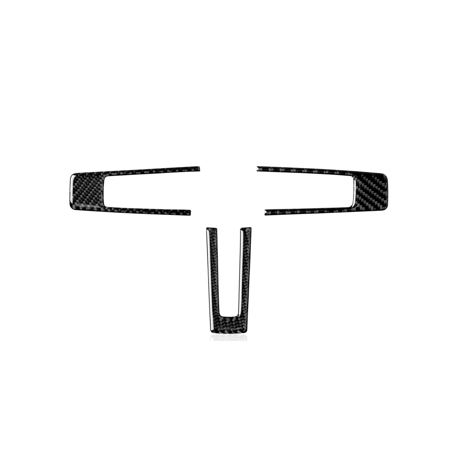 Interior Trim for Mustang GT for Shelby 2010-2014 Carbon Fiber Interior Sticker Car Center Console Gear Shift Panel Steering Wheel Trim Auto Central Inner(Style 4)