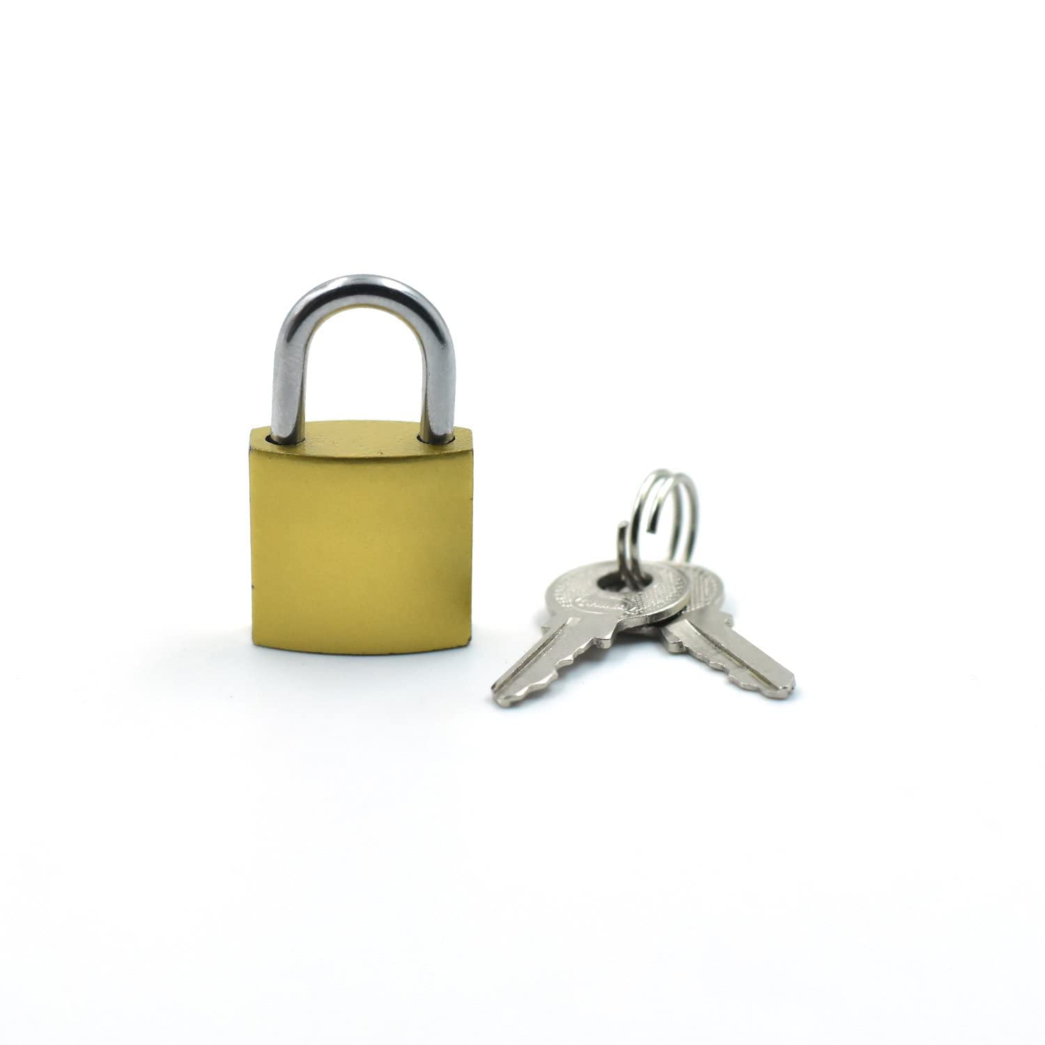 Copper/Solid Brass Padlock 20 mm Copper Lock with 2 Additional Keys | Ideal for Suitcase, Small Bag, Home shutters Cabinet-image-34