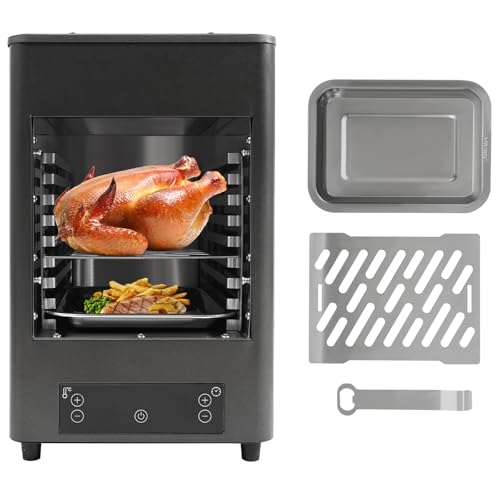 Commercial Grade Electric Steak Broiler for Indoor Use - Infrared Heating Kitchen Counter Steak Oven with Smart Touchscreen, Removable Grill & Drip Tray