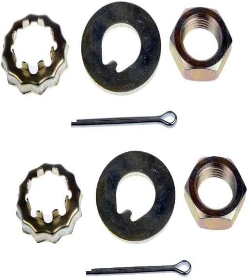 Front Spindle Lock Nut Kit Fits 1999-2003 Dodge Ram 2500 Van