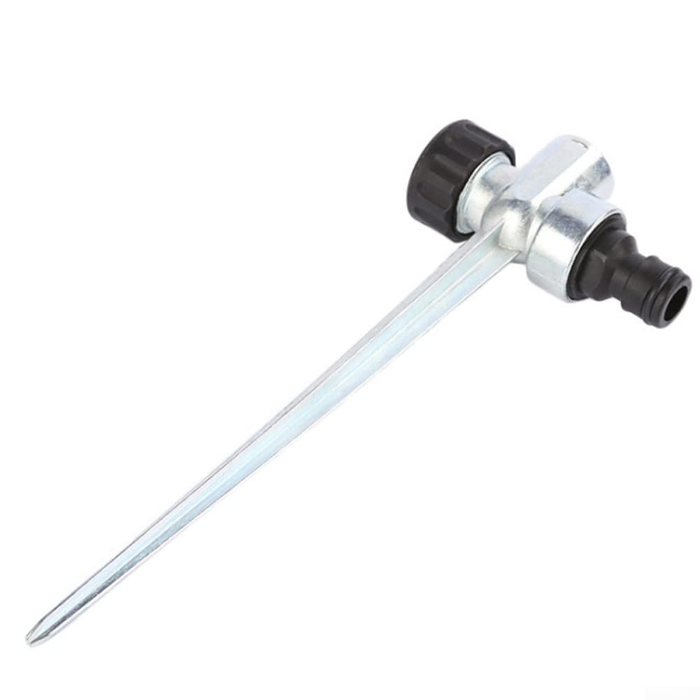 Garden Lawn Sprinkler Spike, 1/2 Inch Zinc Alloy Lawn Sprinkler Spike Base Water Flow Thru Irrigation Yard for Lawn, Garden, Agriculture, Greenhouse, Flower Bed, Irrigation