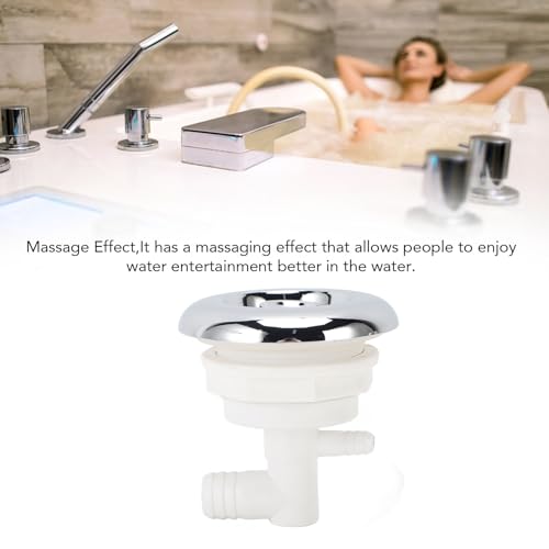 Condition photo showing New/Like New for massage tub jet nozzle, adjustable stainless steel and pvc water outlet pool jet, with slick no burr exterior, for spa tub hot spring pool hydrotherapy pool