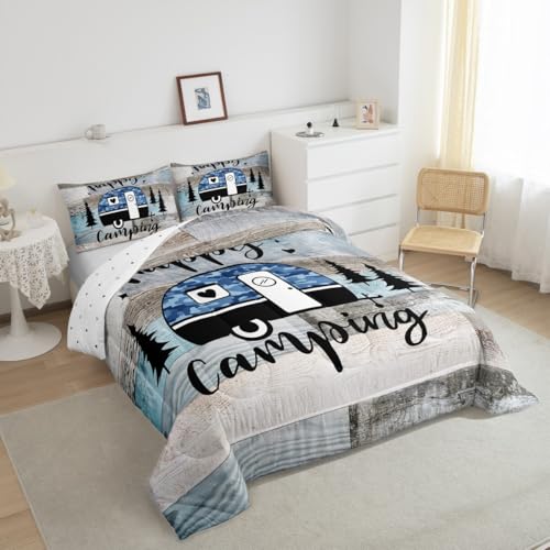 Parure de lit camouflage enfant : la solution déco pour lit double rustique - 5