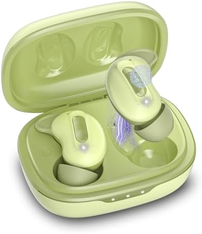 Bluetooth Kopfhörer In-Ear Schlafkopfhörer Mini ANC Kopfhörer Kabellos | Kabellose In-Ear Kopfhörer gegen Schnarchen. Perfekt für Seitenschläfer: Weiches Silikon, ohne Warn-Töne &
