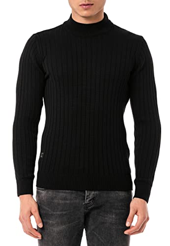 Pull en tricot de qualité supérieure à col montant style élégant