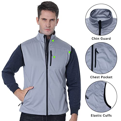 Beroy U2111377GXXXL Men Golf Softshell-Vest Lightweight-Jacket thumb #3