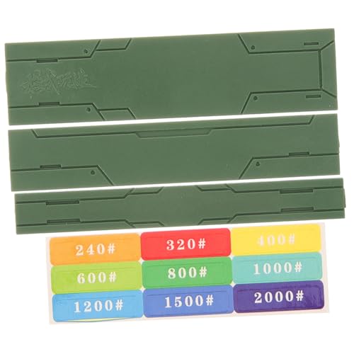 Angoily Model Sanding Tools Set 3pcs Detail Sanding Kit Polishing Board for Toy DIY Supply