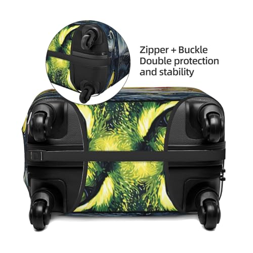 Many Cat Eyes Elastic Travel Luggage Covers Dustproof Scratch-Resistant Suitcase Protector Fit 22-24 Inch2