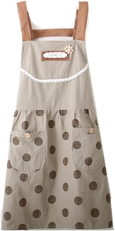 Amazon Co Jp かわいいプリンセススタイルのエプロンファッション夏の薄いセクション韓国語版美しい西部のキッチン Size Gray ドラッグストア