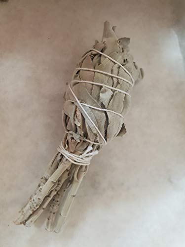 Small High Quality 4 White Sage Ceremonial Smudging Stick - Native American Cleansing Herb - Smudge to Cear Negative Energy - Free Postage! Big Enough to Smudge Person & Home by Mystery Mountain